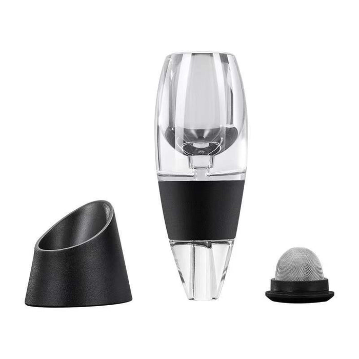 Magic Decanter Wine Aerator Acrylic Black Dishwasher Safe