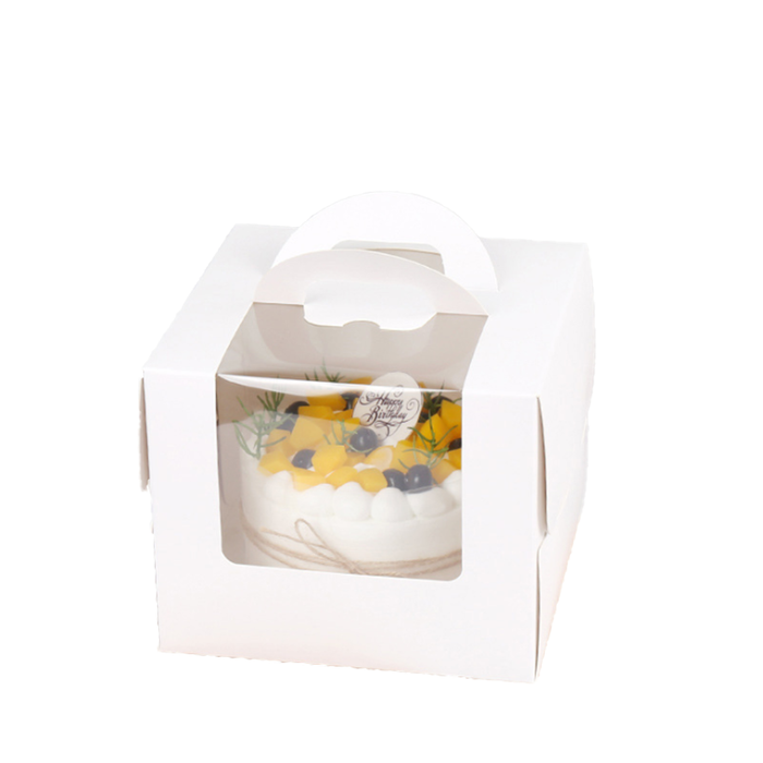 Portable Cake Box with Clear Window for Cakes and Cupcakes