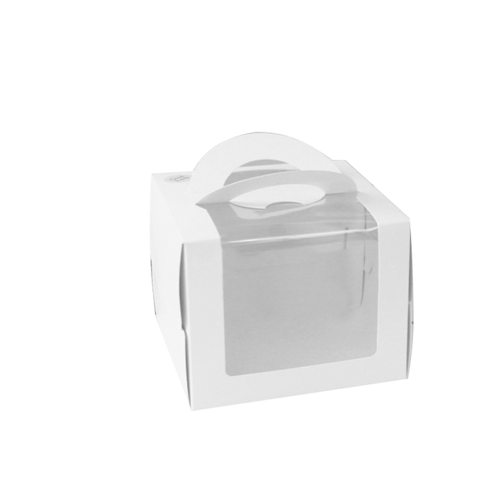 Portable Cake Box with Clear Window for Cakes and Cupcakes