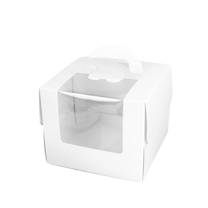 Portable Cake Box with Clear Window for Cakes and Cupcakes