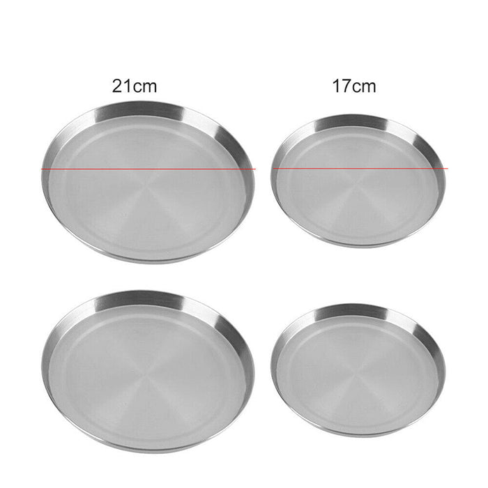 Stainless Steel Stove Burner Covers Set 4PCS Silver