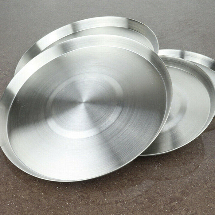 Stainless Steel Stove Burner Covers Set 4PCS Silver