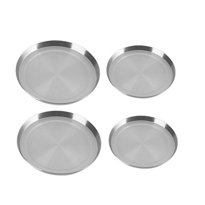 Stainless Steel Stove Burner Covers Set 4PCS Silver