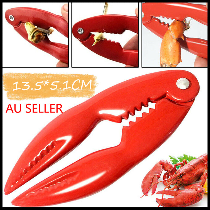 3-in-1 Aluminium Alloy Crab Lobster Nut Cracker Set Durable Seafood Tool