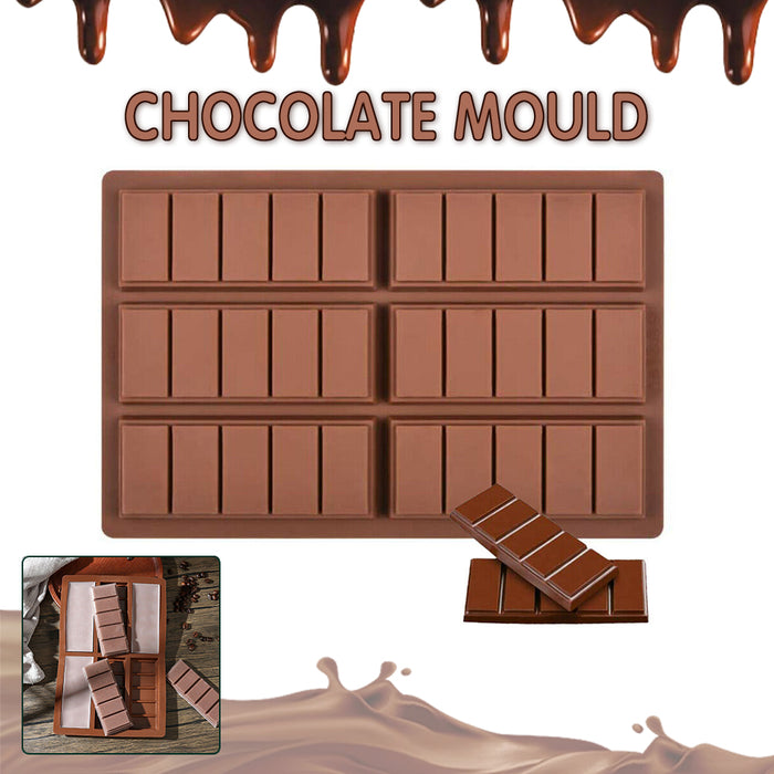 Silicone Chocolate Bar Mould Food Grade Non Stick Baking