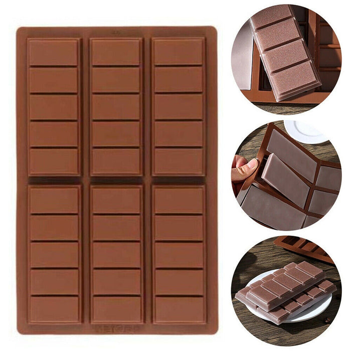 Silicone Chocolate Bar Mould Food Grade Non Stick Baking