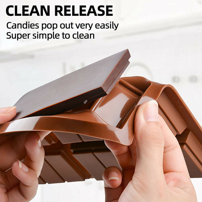 Silicone Chocolate Bar Mould Food Grade Non Stick Baking