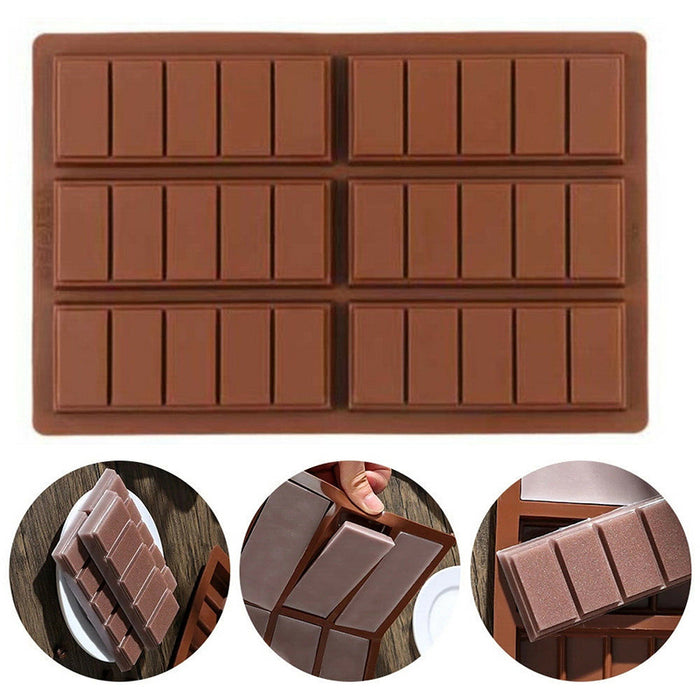 Silicone Chocolate Bar Mould Food Grade Non Stick Baking