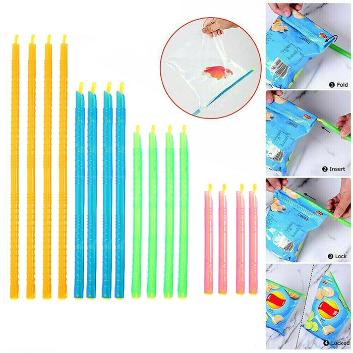8PCS Food Sealing Sticks Waterproof Bag Clips Multipack