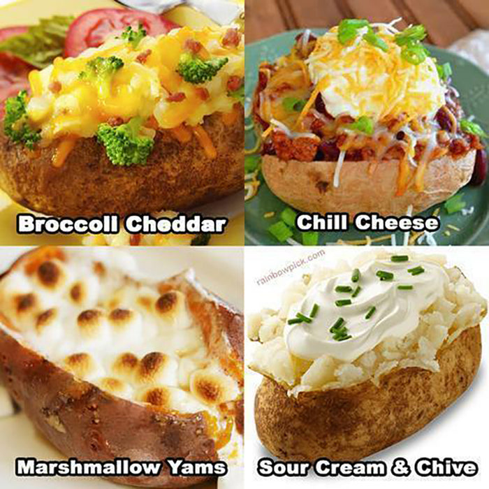 2PCS Microwave Potato & Corn Cooking Bags Reusable Red