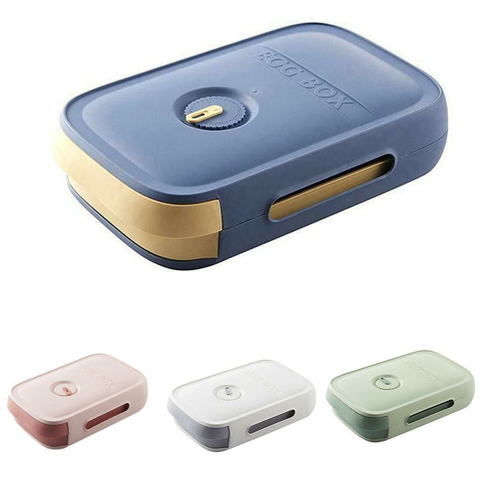 Egg Drawer Storage Box with Grid Design Stackable Organiser