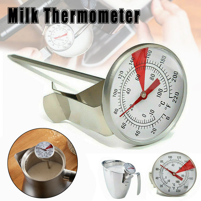 Stainless Steel Food Thermometer with Mounting Clip