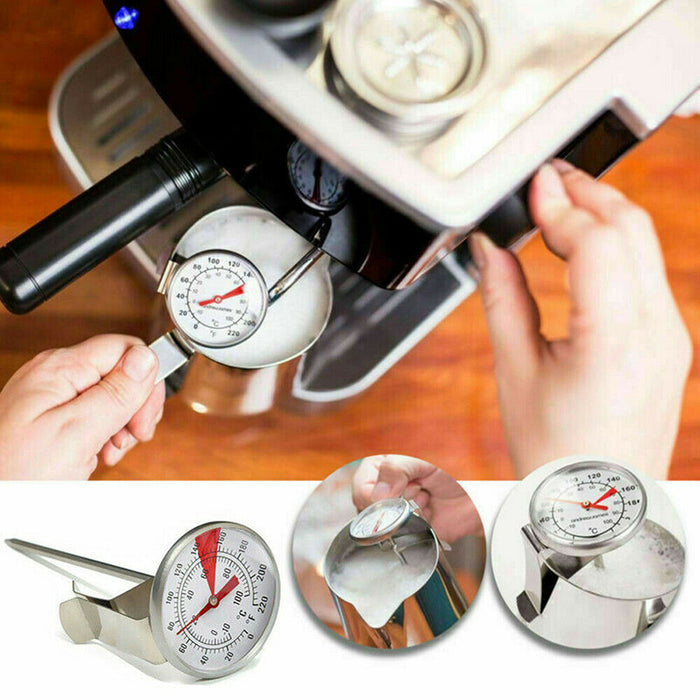 Stainless Steel Food Thermometer with Mounting Clip