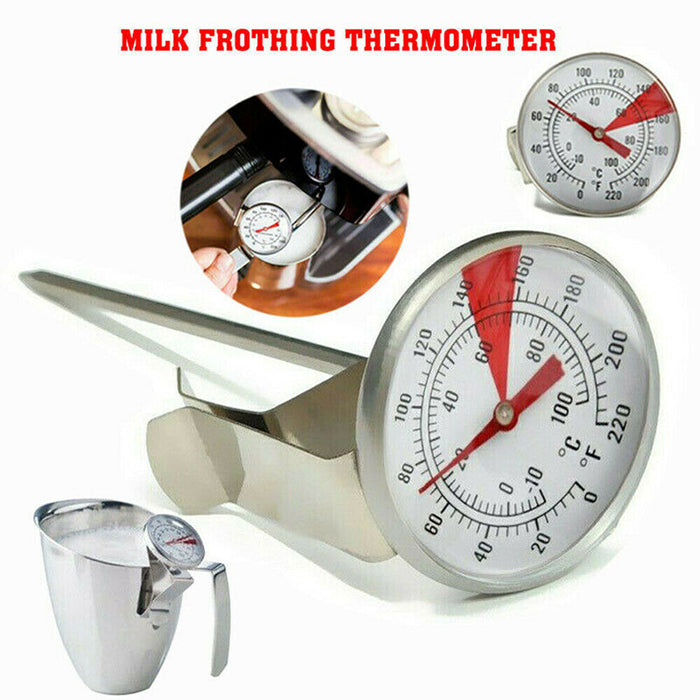Stainless Steel Food Thermometer with Mounting Clip
