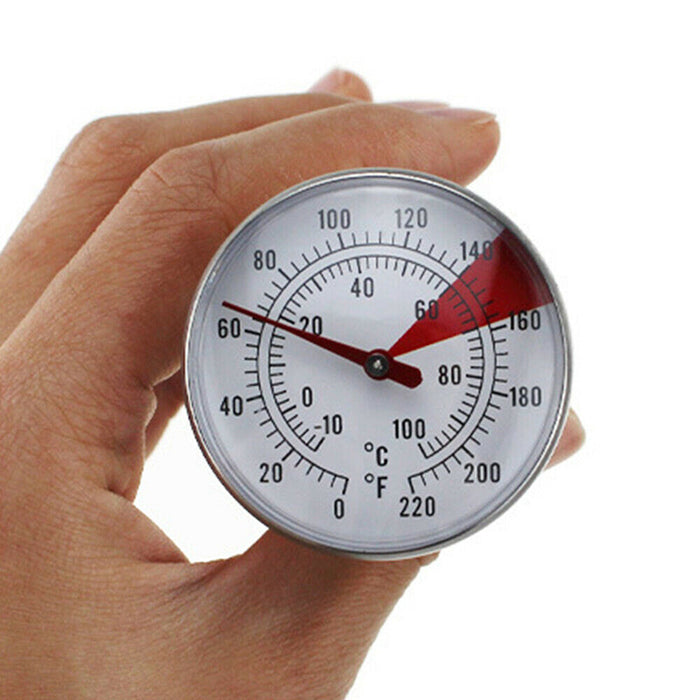 Stainless Steel Food Thermometer with Mounting Clip