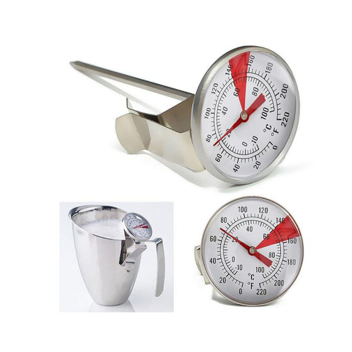 Stainless Steel Food Thermometer with Mounting Clip