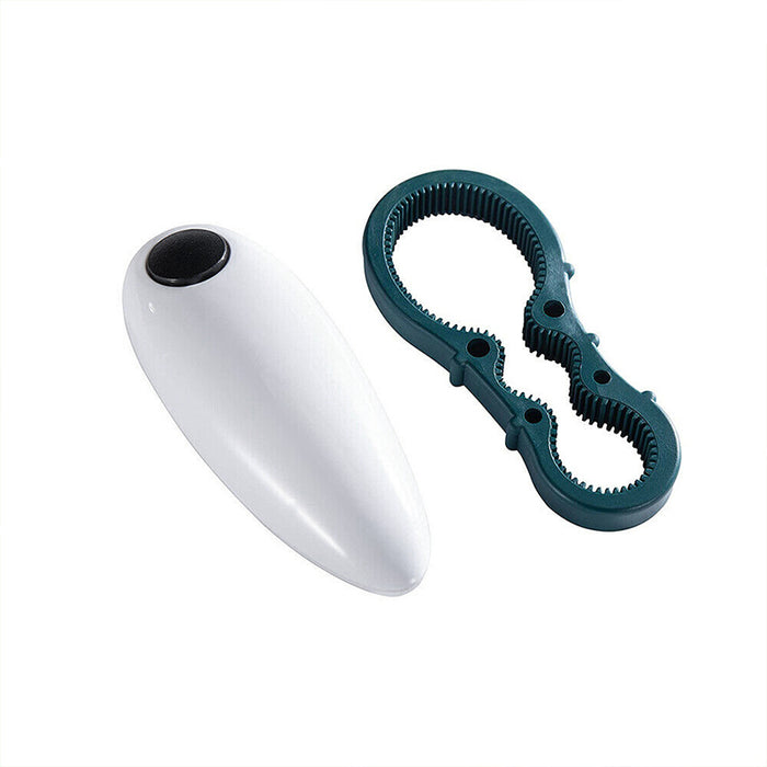 2Pcs Automatic Can Opener with Jar Grip Recessed Blade