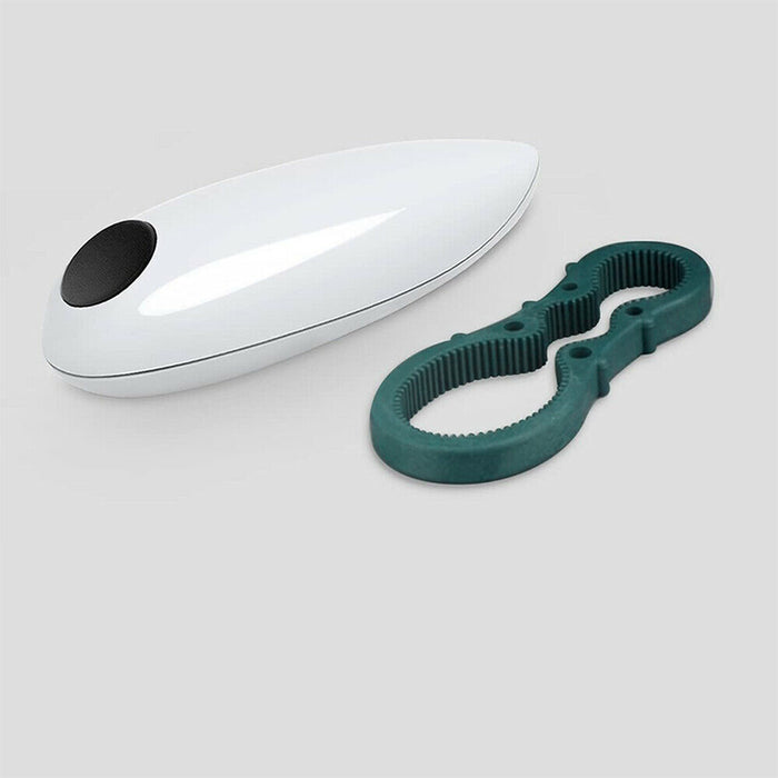 2Pcs Automatic Can Opener with Jar Grip Recessed Blade