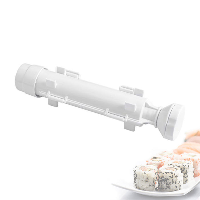DIY Sushi Making Kit Food-Grade PP Tube Press White 29x7 cm