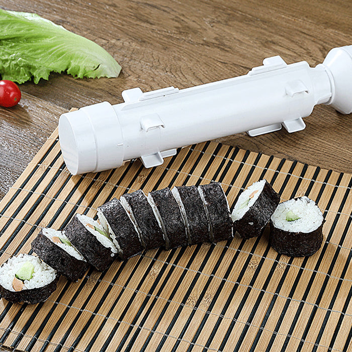 DIY Sushi Making Kit Food-Grade PP Tube Press White 29x7 cm