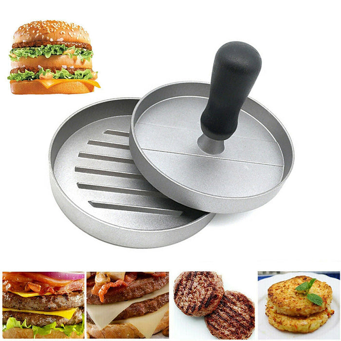 Patty Mould Round Non-Stick Aluminium with Plastic Handle 9cm