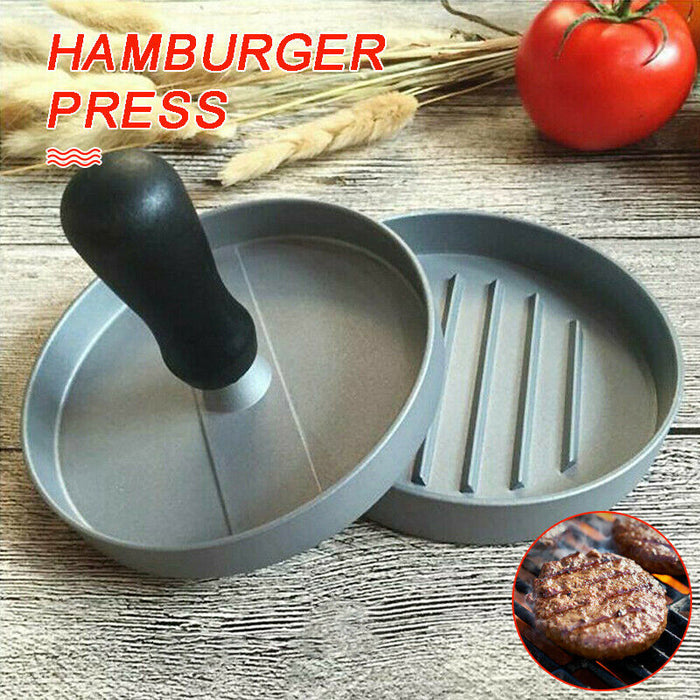 Patty Mould Round Non-Stick Aluminium with Plastic Handle 9cm