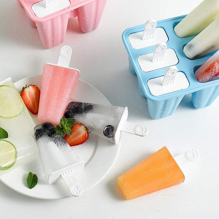 Premium Silicone Popsicle Mold, Reusable Ice Cream Maker