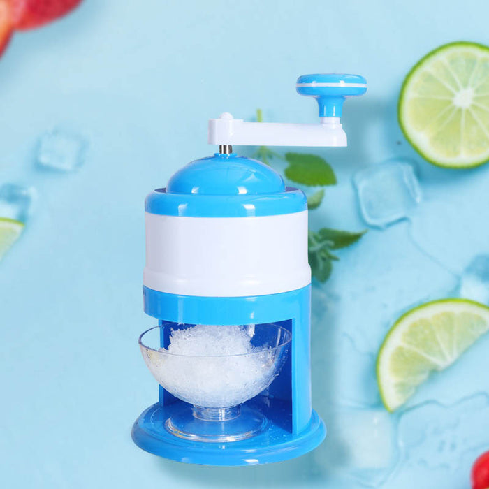 Manual Ice Shaver Crusher Food-Grade ABS Portable and Compact