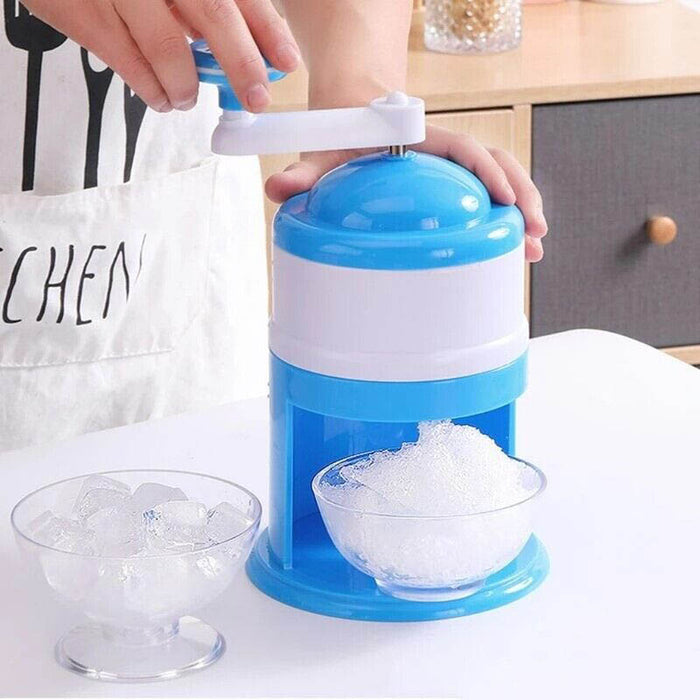 Manual Ice Shaver Crusher Food-Grade ABS Portable and Compact