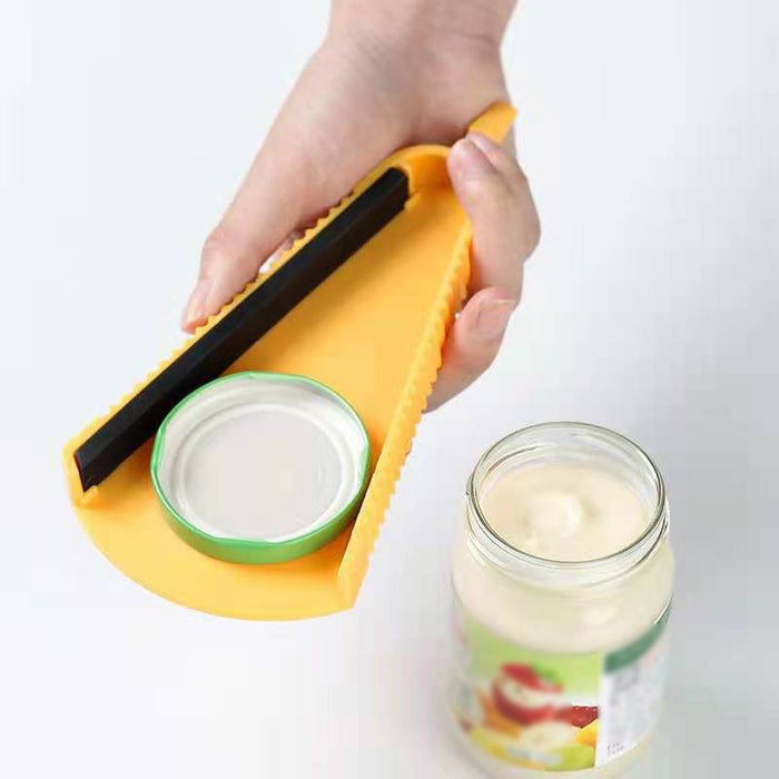 Adjustable Jar Opener Lid Gripper 3 to 7cm Yellow Plastic
