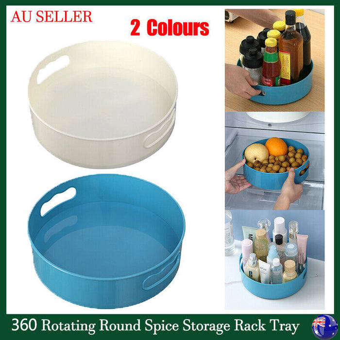 Rotating Lazy Susan Organiser 230×65mm, Plastic & Silicone Turntable