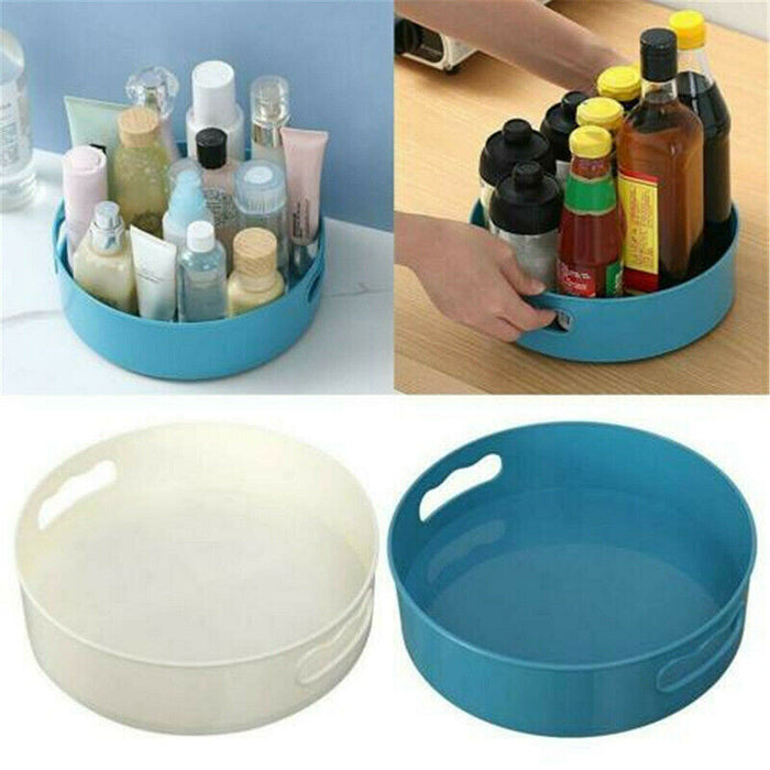 Rotating Lazy Susan Organiser 230×65mm, Plastic & Silicone Turntable