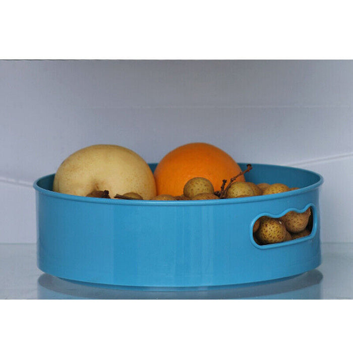 Rotating Lazy Susan Organiser 230×65mm, Plastic & Silicone Turntable
