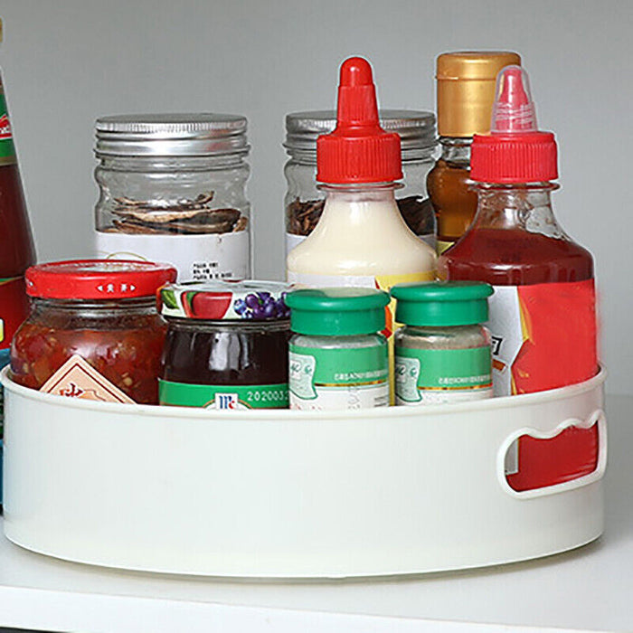 Rotating Lazy Susan Organiser 230×65mm, Plastic & Silicone Turntable