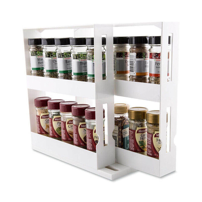 Slide Cabinet Organiser Rack for Pantry Spice Jars and Cans