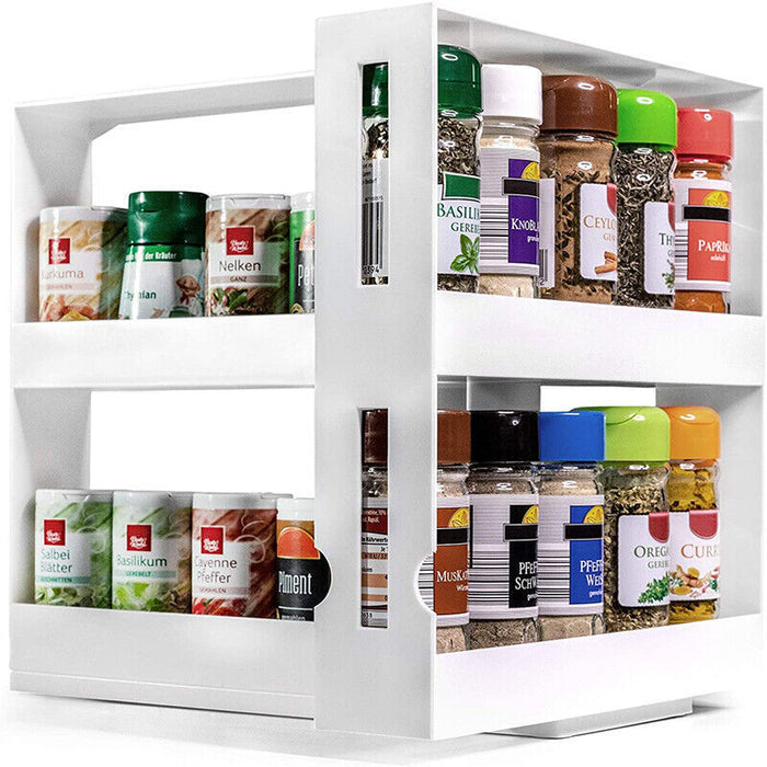Slide Cabinet Organiser Rack for Pantry Spice Jars and Cans