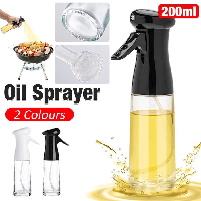 Oil Spray Bottle 200ml Glass Refillable Mist Dispenser