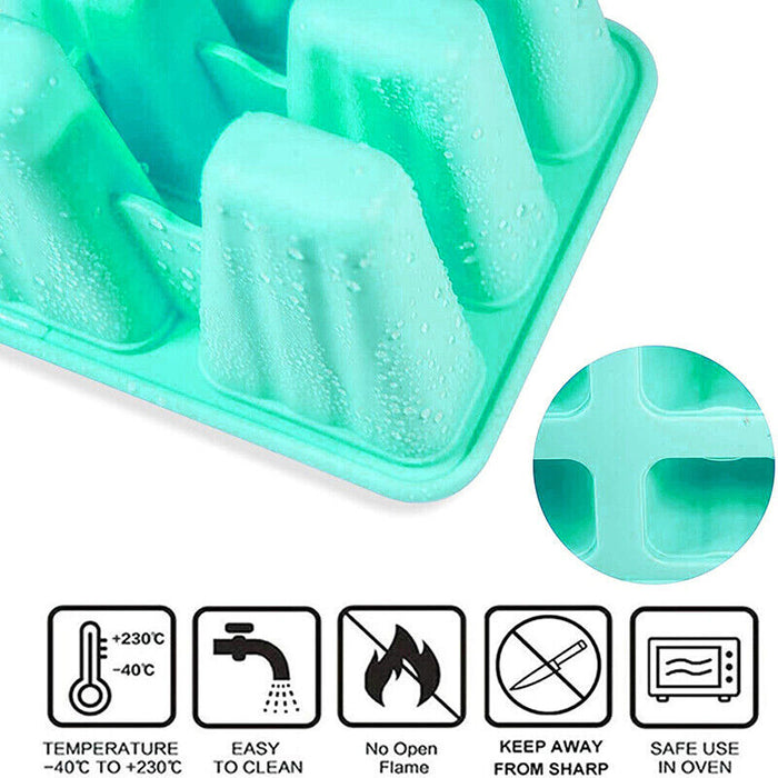 Premium Silicone Popsicle Mold, Reusable Ice Cream Maker