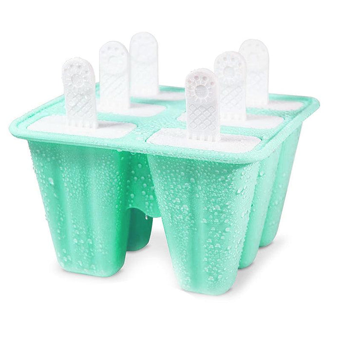 Premium Silicone Popsicle Mold, Reusable Ice Cream Maker