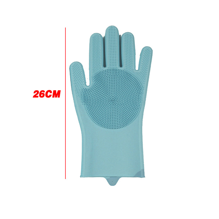 Silicone Dishwashing Gloves, Food Grade, Flexible & Easy to Clean, 1 Pair