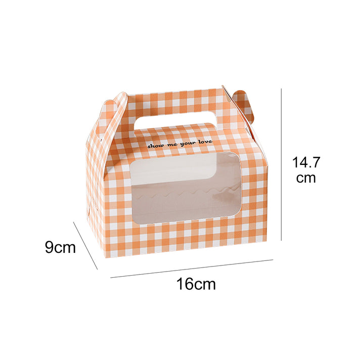 Orange Swiss Roll Box, 160x90x147mm, 20 pack