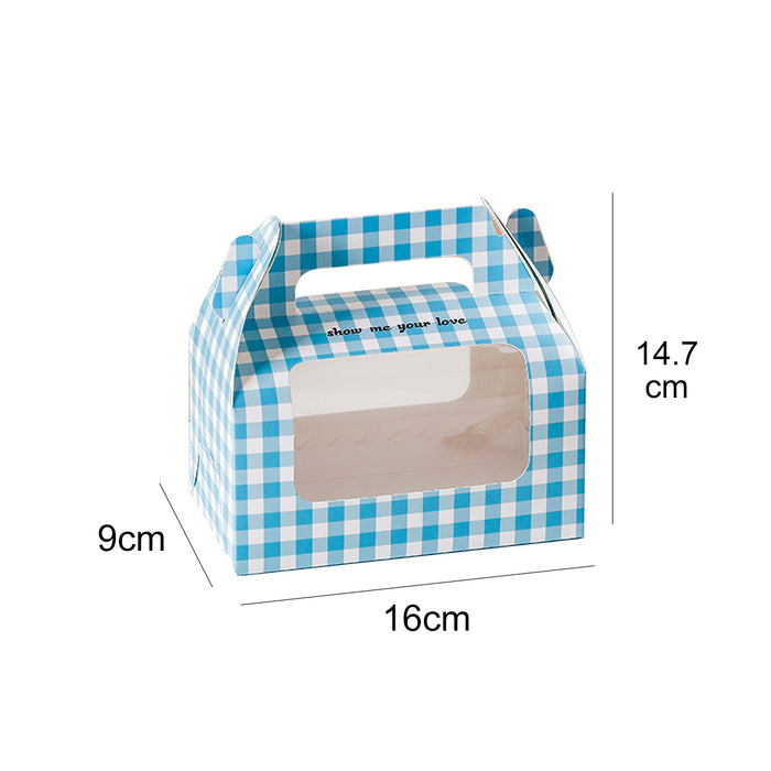 Blue Swiss Roll Box, 160x90x147mm, 20 pack