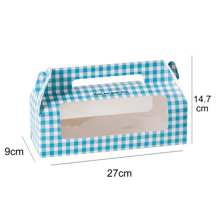 Blue Swiss Roll Box, 270x90x147mm, 20 pack