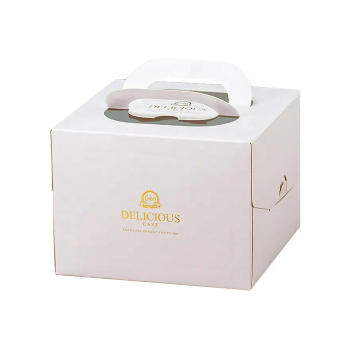 30 Pcs Portable Cake Box with Clear Window and Handle 3 Styles