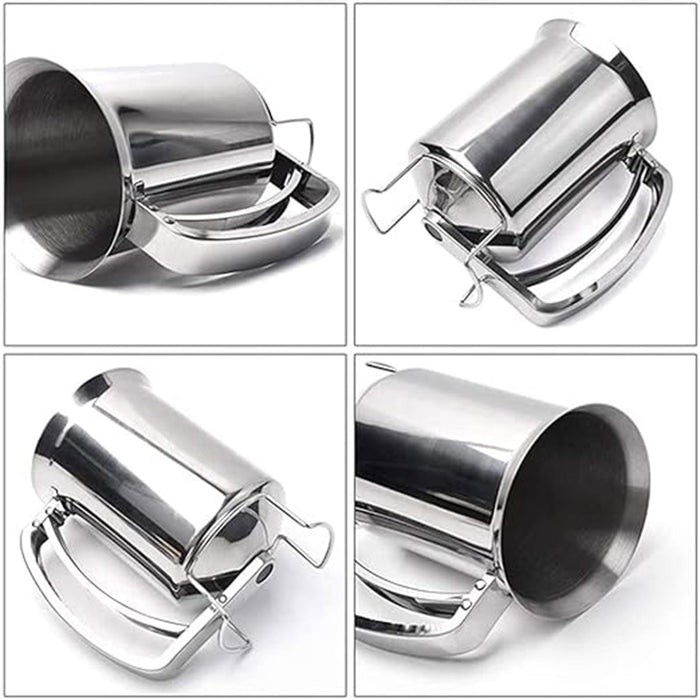 Stainless Steel Handheld Batter Dispenser Cake Funnel Mixing Separator Tool AU