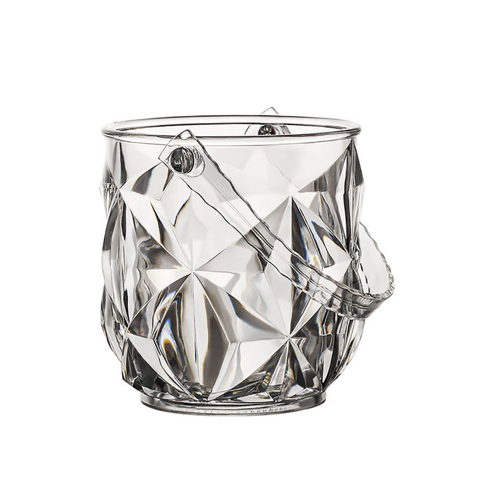 Acrylic Ice Bucket Transparent Wine Cooler with Clip