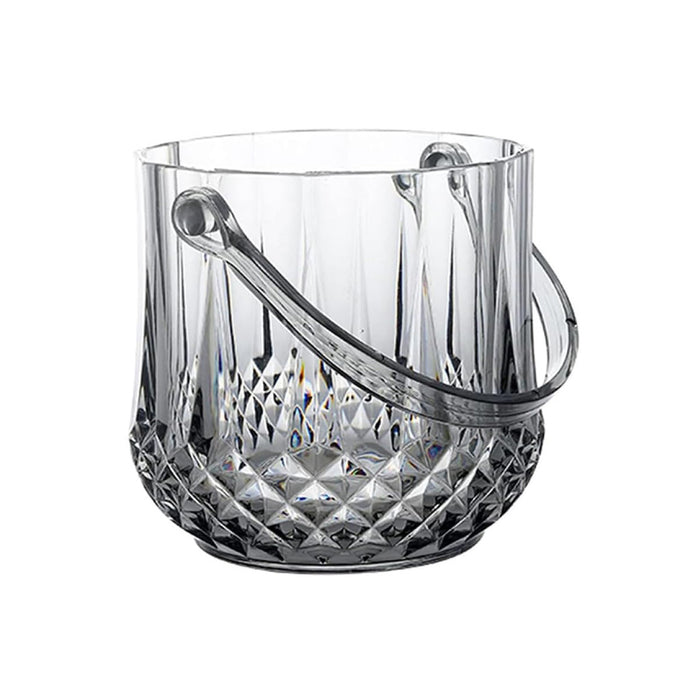 Acrylic Ice Bucket Transparent Wine Cooler with Clip