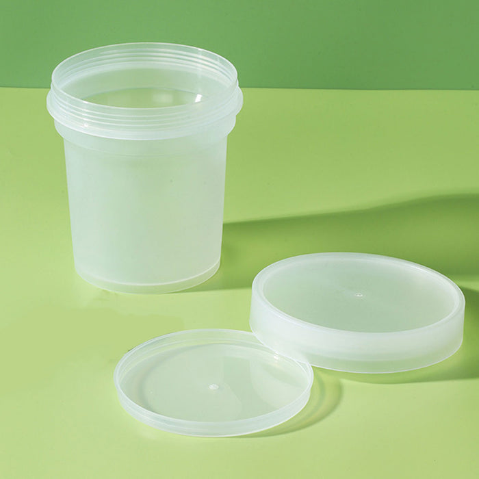 50 Pcs Dessert Takeaway Cups with Double Lids 300ml 500ml