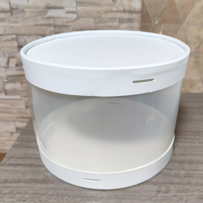 10 Pcs Transparent Round Cupcake Box Single or Double Layer