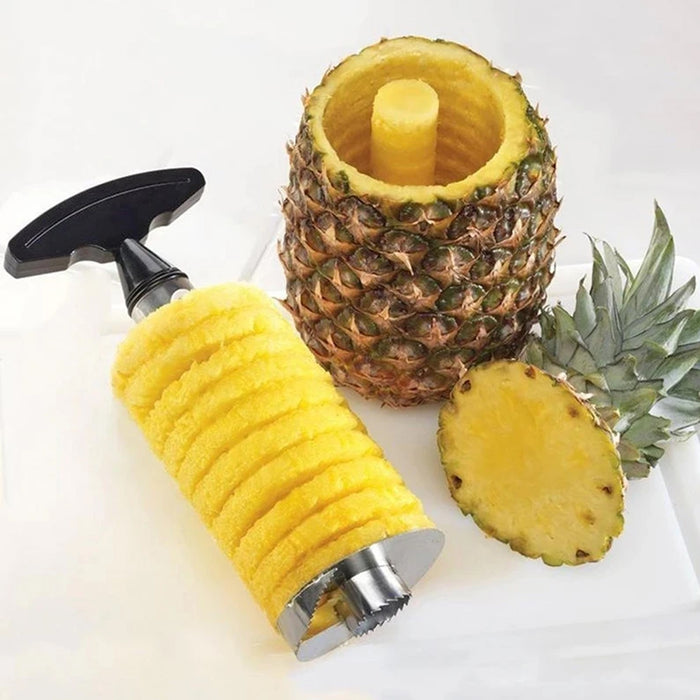 Stainless Steel Pineapple Corer Slicer Peeler Cutter with ABS Handle